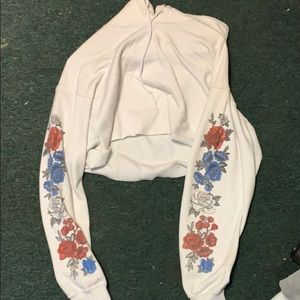 Red white and blue floral